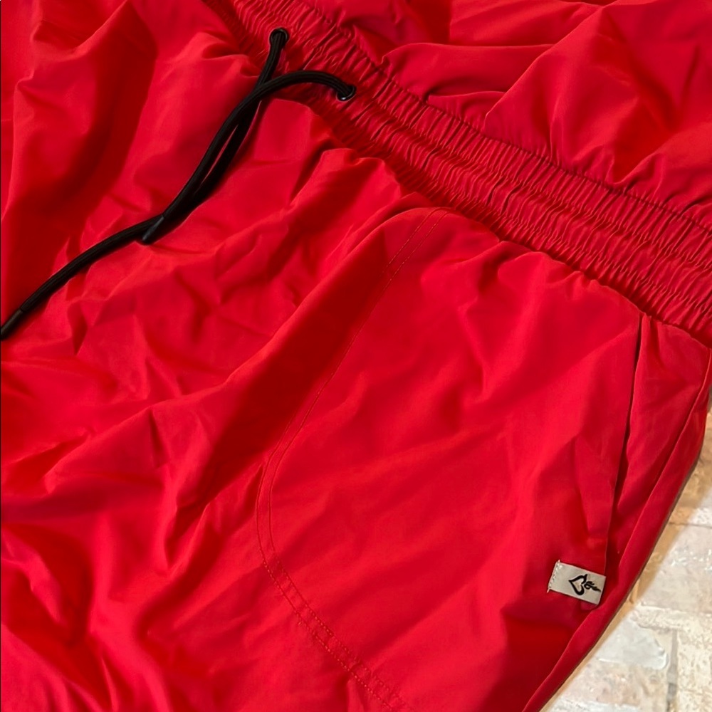 Torrid Stretch Woven Mini 2-fer Red Active Mini Dress with Built in Shorts - Picture 3 of 8